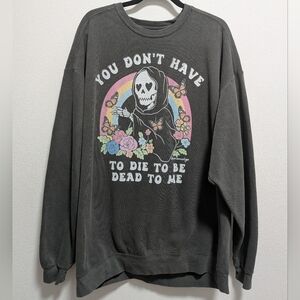 NWOT Graphic Sweatshirt 💀⚰️